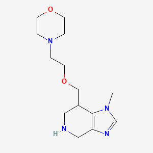 4-(2-((1-methyl-4,5,6,7-tetrahydro-1H-imidazo[4,5-c]pyridin-7-yl)methoxy)ethyl)morpholine - 