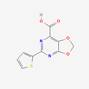 5-(thiophen-2-yl)-(1,3)dioxolo(4,5-d)pyriMidine-7-carboxylic acid - 