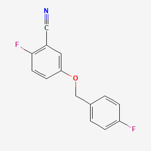 2-Fluoro-5-((4-fluorobenzyl)oxy)benzonitrile - 