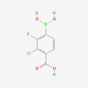 4-Borono-2-chloro-3-fluorobenzoic acid - 