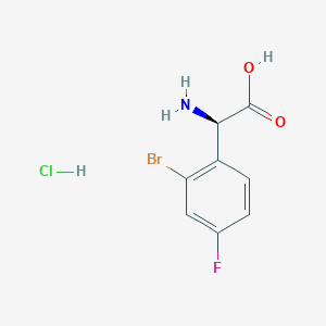 (R)-2-Amino-2-(2-bromo-4-fluorophenyl)acetic acid hcl - 