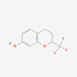 2-(trifluoromethyl)-3,4-dihydro-2H-1-benzopyran-7-ol - 