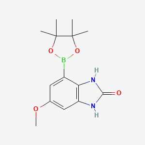 6-methoxy-4-(4,4,5,5-tetramethyl-1,3,2-dioxaborolan-2-yl)-1,3-dihydro-1,3-benzodiazol-2-one - 