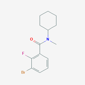 3-bromo-N-cyclohexyl-2-fluoro-N-methylbenzamide - 