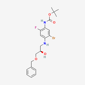 (R)-tert-butyl (4-((3-(benzyloxy)-2-hydroxypropyl)aMino)-5-broMo-2-fluorophenyl)carbaMate - 