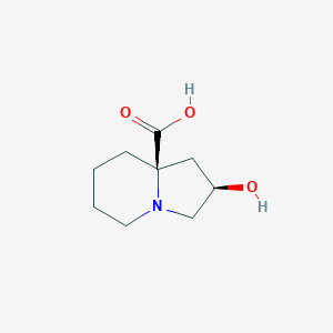 (2R,8aR)-2-hydroxyhexahydro-8a(1H)-indolizinecarboxylic acid - 