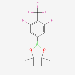 2-(3,5-Difluoro-4-(trifluoromethyl)phenyl)-4,4,5,5-tetramethyl-1,3,2-dioxaborolane - 