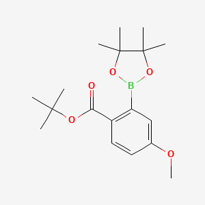 2-Boc-5-methoxyphenylboronic acid pinacol ester - 