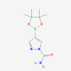 4-(4,4,5,5-Tetramethyl-[1,3,2]dioxaborolan-2-yl)-pyrazole-1-carboxylic acid amide - 