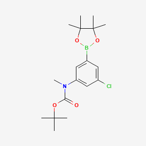 [3-Chloro-5-(4,4,5,5-tetramethyl-[1,3,2]dioxaborolan-2-yl)-phenyl]-methyl-carbamic acid tert-butyl ester - 