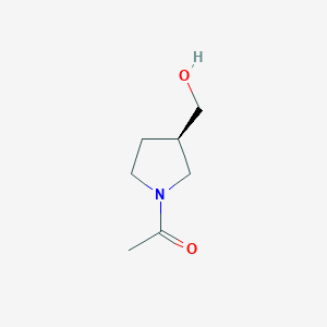 1-[(3R)-3-(hydroxymethyl)pyrrolidin-1-yl]ethan-1-one - 