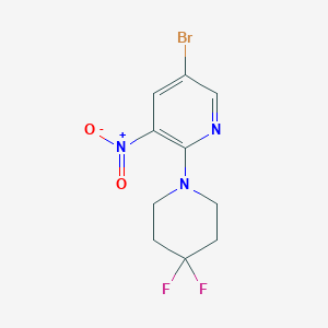 5'-Bromo-4,4-difluoro-3'-nitro-3,4,5,6-tetrahydro-2H-[1,2']bipyridinyl - 