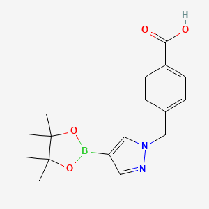 4-[4-(4,4,5,5-Tetramethyl-[1,3,2]dioxaborolan-2-yl)-pyrazol-1-ylmethyl]-benzoic acid - 