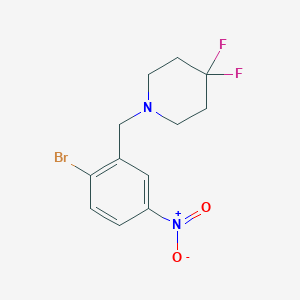 1-(2-Bromo-5-nitrobenzyl)-4,4-difluoropiperidine - 