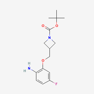 3-(2-Amino-5-fluoro-phenoxymethyl)-azetidine-1-carboxylic acid tert-butyl ester - 