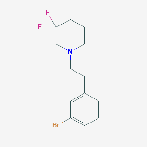 1-[2-(3-Bromo-phenyl)-ethyl]-3,3-difluoro-piperidine - 