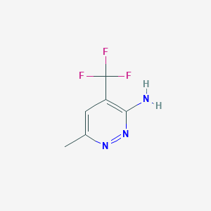 6-Methyl-4-(trifluoromethyl)pyridazin-3-amine - 