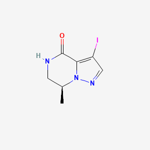 (S)-3-Iodo-7-methyl-6,7-dihydropyrazolo[1,5-a]pyrazin-4(5H)-one - 