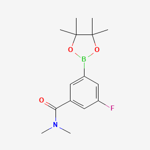 3-Fluoro-N,N-dimethyl-5-(4,4,5,5-tetramethyl-1,3,2-dioxaborolan-2-yl)benzamide - 