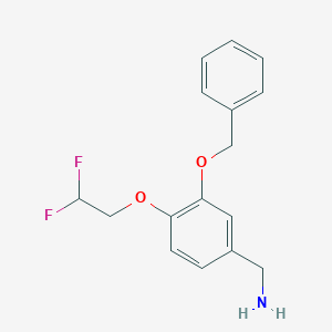 (3-(Benzyloxy)-4-(2,2-difluoroethoxy)phenyl)methanamine - 