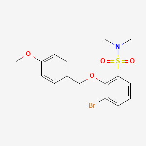 3-Bromo-2-(4-methoxy-benzyloxy)-n,n-dimethyl-benzenesulfonamide - 