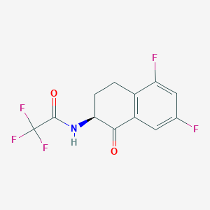 (S)-N-(5,7-Difluoro-1-oxo-1,2,3,4-tetrahydronaphthalen-2-yl)-2,2,2-trifluoroacetamide - 