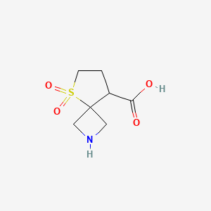 5-Thia-2-azaspiro[3.4]octane-8-carboxylicacid5,5-dioxide - 