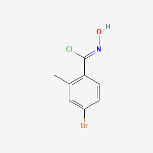4-Bromo-N-hydroxy-2-methylbenzene-1-carbonimidoyl chloride - 