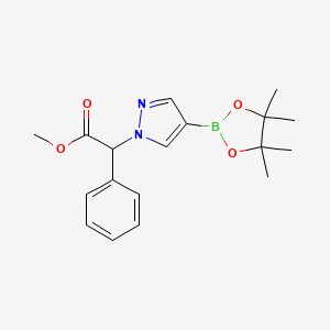 Phenyl-[4-(4,4,5,5-tetramethyl-[1,3,2]dioxaborolan-2-yl)-pyrazol-1-yl]-acetic acid methyl ester - 