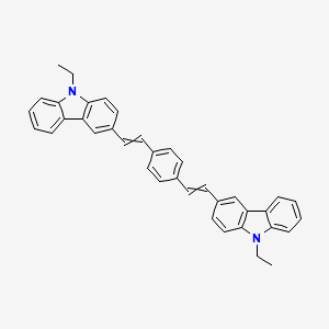 9-ethyl-3-(2-{4-[2-(9-ethylcarbazol-3-yl)ethenyl]phenyl}ethenyl)carbazole - 