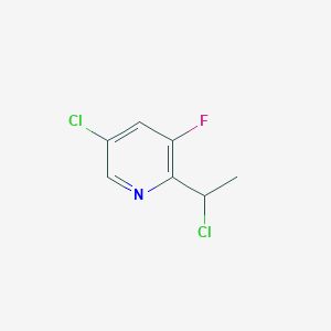 5-Chloro-2-(1-chloroethyl)-3-fluoropyridine - 