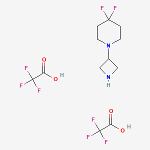 1-(Azetidin-3-yl)-4,4-difluoropiperidine ditrifluoroacetic acid salt - 