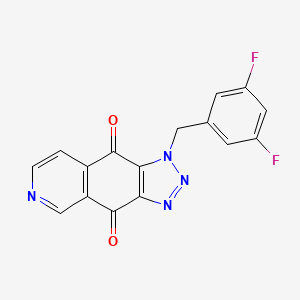 1-(3,5-Difluorobenzyl)-1H-[1,2,3]triazolo[4,5-g]isoquinoline-4,9-dione - 