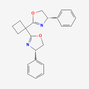 (4S,4'S)-2,2'-(Cyclobutane-1,1-diyl)bis(4-phenyl-4,5-dihydrooxazole) - 