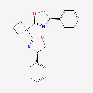 (4R,4'R)-2,2'-(Cyclobutane-1,1-diyl)bis(4-phenyl-4,5-dihydrooxazole) - 
