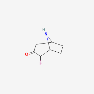 2-Fluoro-8-azabicyclo[3.2.1]octan-3-one - 