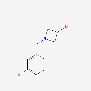 1-[(3-Bromophenyl)methyl]-3-methoxyazetidine - 