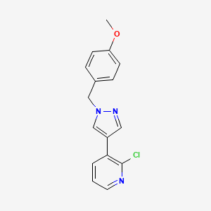 2-Chloro-3-(1-(4-methoxybenzyl)-1H-pyrazol-4-yl)pyridine - 