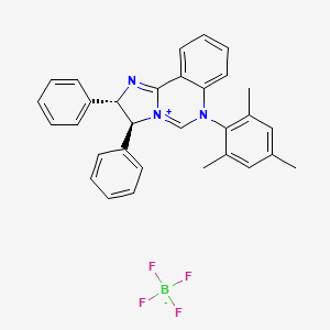 (2S,3S)-6-Mesityl-2,3-diphenyl-2,3-dihydroimidazo[1,2-c]quinazolin-6-ium tetrafluoroborate - 
