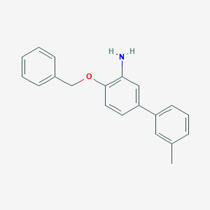 4-(Benzyloxy)-3'-methyl-[1,1'-biphenyl]-3-amine - 