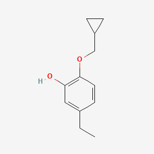 2-(Cyclopropylmethoxy)-5-ethylphenol - 