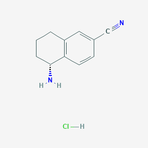 (R)-5-amino-5,6,7,8-tetrahydronaphthalene-2-carbonitrile hydrochloride - 
