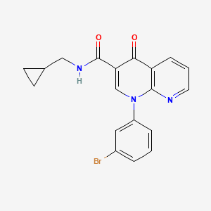 1-(3-Bromophenyl)-N-(cyclopropylmethyl)-4-oxo-1,4-dihydro-1,8-naphthyridine-3-carboxamide - 
