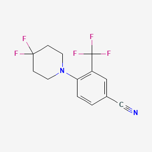 4-(4,4-Difluoropiperidin-1-yl)-3-(trifluoromethyl)benzonitrile - 