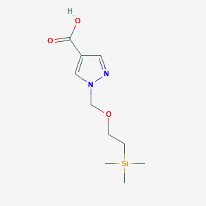 1-((2-(trimethylsilyl)ethoxy)methyl)-1H-pyrazole-4-carboxylic acid - 