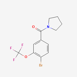 (4-Bromo-3-(trifluoromethoxy)phenyl)(pyrrolidin-1-yl)methanone - 