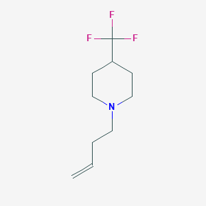 1-(But-3-en-1-yl)-4-(trifluoromethyl)piperidine - 