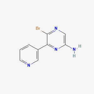 5-Bromo-6-pyridin-3-ylpyrazin-2-amine - 