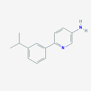 6-(3-Isopropylphenyl)pyridin-3-amine - 