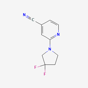 2-(3,3-Difluoro-pyrrolidin-1-yl)-isonicotinonitrile - 